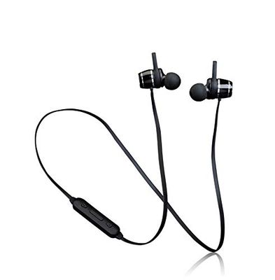 Lenco EPB-030 zweetbestendige Bluetooth hoofdtelefoon, in-ear hoofdtelefoon, Bluetooth 5.0, li-ion-accu met 100 mAh, tot 10 uur speeltijd, handsfree-functie, zwart