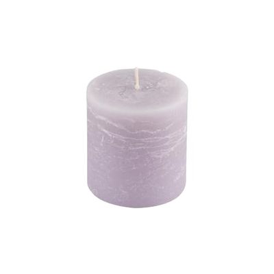 Homéa, Bougie Pilier Ø6,8 x H7 cm Rustique Coloris Lin