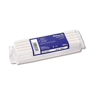 Pelikan 601393 – kvalitet – knådmassa plastilin, 1 kg, vit