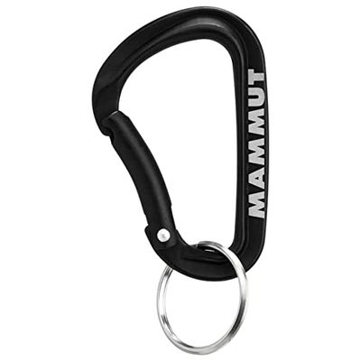 Mammut Mini Karabijnhaak Werkpaard Sleutelslot L, Zwart, one size, 2810-00320-0001-1, Zwart