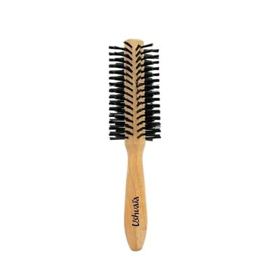 USHUAÏA - FSC Wooden Hair Brushing Brush - Massage Nylon Nubs - All Hair Types