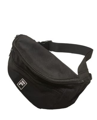 FILA Unisex Boshan Double Layer Zip Waistbag-Black-One Size Waist Bag, meerkleurig, eenheidsmaat, multicolor, One Size