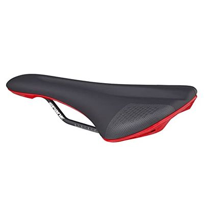 Spank OOOZY 280 Siodełko MTB E-Bike Cycle Gravel Dorośli Unisex Czarne/czerwone 265 mm x 144 mm
