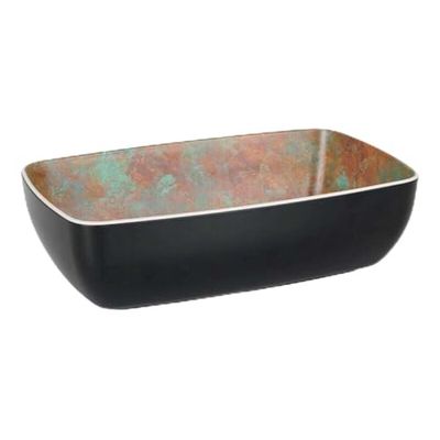 Viejo Valle Schaal 165936 Zwart Melamine 26,5 x 16,2 x 7,5 cm (6 stuks)