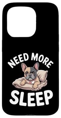 Sleep Shirt for Frenchie Lover French Bulldog Case for iPhone 15 Pro