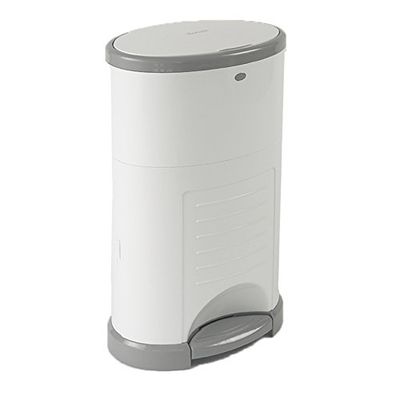 KORBELL - MAXI - Luierafvalbak - 26 L - Wit - Economisch - Ecologisch - Pedaal - Capaciteit van 60 mantels