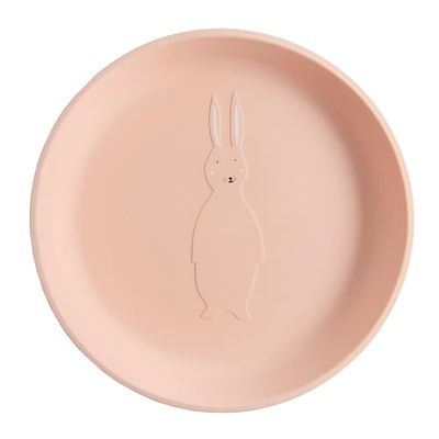 Trixie Silicone Plate – Mrs. Rabbit - 100% Food Grade Silicone – 4m+ Durable and Easy to Clean Tableware - Perfect for Baby-Led Weaning and Independent Eating