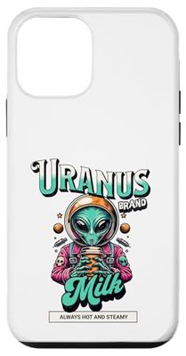 Uranus Brand Milk Alien Man Funny Retro Hipster Planetary Case for iPhone 12 mini