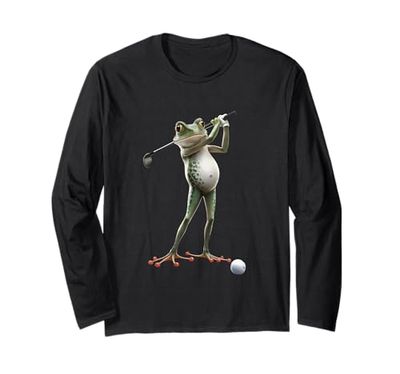 Rana che gioca a golf Maglia a Manica