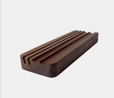 Minimal Desk Setups Walnut Task & Time Card and Pencil Stand