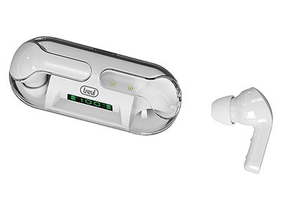 Trevi HMP 12E08 AIR Auricolari Wireless con Microfono, Controllo Touch e Custodia di Ricarica USB-C, Cuffie In-Ear per Chiamate Chiare e Lunga Durata, Audio Immersivo e Ricarica Veloce