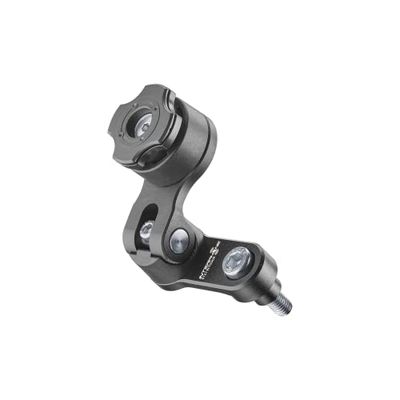 Interphone - Système Modulaire QUIKLOX - Support Téléphone Portable Moto - Connexion Quiklox pour Rehausseurs Moto (Pince Guidon) - Réglable 360° Horizontal 90° Vertical - Connexion Quick Release