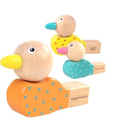 PLANÈTE BOIS Pack de 24 Silbatos de Pájaro-FSC-030151PA-24 Piezas-Multicolor-Madera-Juego para Niños-Recreación-Kermesse-8 cm x 5 cm-A Partir de 2 años (MGM 030151PA)