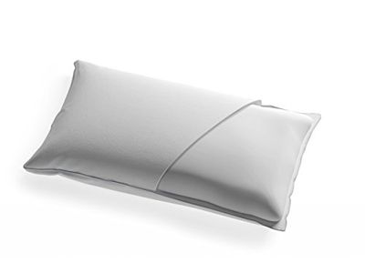 EcusKids - Oreiller pour Lit de Bébé Kiko - 90cm - Anti-Suffocation - Couverture et Noyau pour Lit de Bébé Standard - Blanc