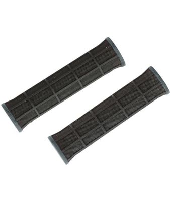 Eleven Paia manopole MTB con Tappi Nero/Grigio, Unisex Adulto, Unica