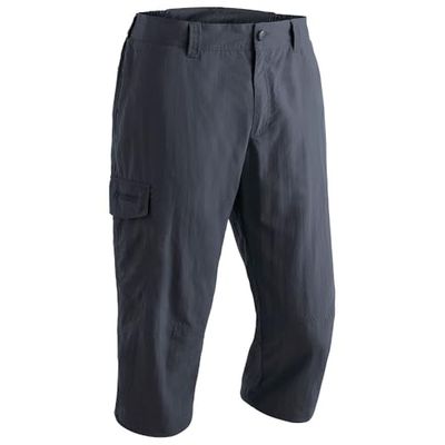 Maier Sports, Pantaloni a 3/4 Uomo Jens, Grigio (Graphite), 54