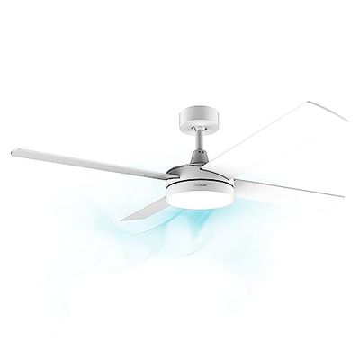 Cecotec Plafondventilatoren met LED-licht en afstandsbediening EnergySilence Aero 5200 White Line. 60 W, 3 snelheden, 4 messen, Winter-zomermodus, Wit