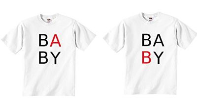 Twins baby een baby B T-shirts (set 2 stuks) (5-6 jaar)