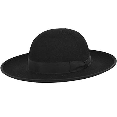 Melegari Cappello da prete Saturno Romano lana extra fatto a mano