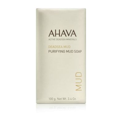 AHAVA Purifying Dead Sea Mud Soap - Face & Body Cleansing Bar to Purify the Skin, Does not Dry Out Skin, Enriched with Exclusive Mineral Blend of Dead Sea Osmoter and Natural Dead Sea Mud, 3.4 oz