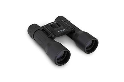 Celestron 72354 LandScout Binocoli prismatici Roof 16x32mm resistenti all’acqua con impugnatura in gomma, lenti rivestite, vetro ottico K9, fascia per il collo e custodia morbida, Nero