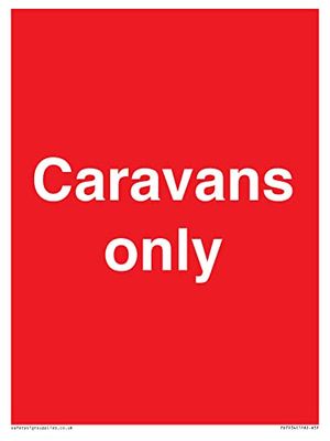 Caravans alleen bord - 150x200mm - A5P