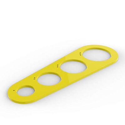 Spaghetti Pasta Noodle Measurer Tool Serving Portioner. 1-4 Portions (Yellow)