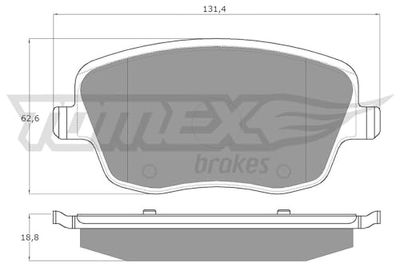 Procodis France PF1359 Brake Pad Set, disc brake