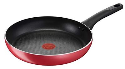 Lagostina Cucina Mediterranea - Sartén para inducción, aluminio antiadherente, color rojo, 28 cm de diámetro