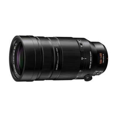 Panasonic Lumix H-RSA100400E Obiettivo Leica DG Vario-Elmar 100-400 mm Ultra Zoom F4.0-6.3, Obiettivo per Fotocamera Micro Quattro Terzi, Teleobiettivo, Resiste a Schizzi, Polvere e Gelo, Nero