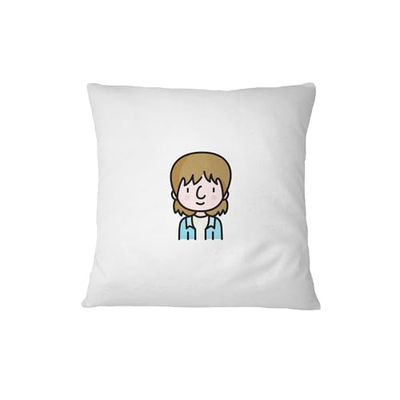 Bona Basics, Housse de Coussin décorative, Housse de Coussin décorative, décoration de Maison, pour canapé, café, Taille : 45 x 45 cm, Couleur : Blanc