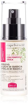 Helan Capelvenere - Oakwook and Niaouli Leaf Hair Serum for Oily Hair and Dry Dandruff, Vegan Hair Care Against Irritation, Scaling and Itching - Dandruff Scalp Treatment - Made in Italy, 30 ml