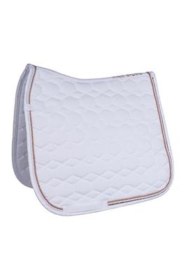 HKM Rosegold Glamour Style Tapis Blanc Dressage poney