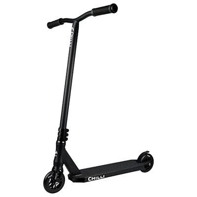 Chilli Pro Scooter Reaper Grim stuntskoter i svart, 110 mm hjul, nybörjarstuntskoter