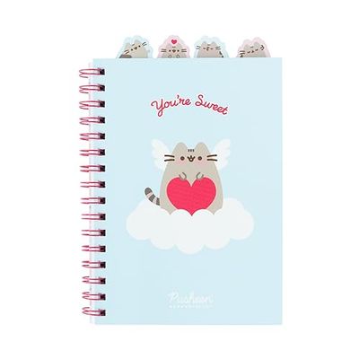 Grupo Erik A5 Project Notebook With 4 Dividers - Pusheen | A5 Notebook With Dividers, Project Planner, Notepad A5 | Pusheen Gifts, Pusheen Stationery, Pusheen Cat