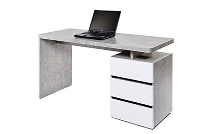 Jahnke Bureau CU Libre C 240, Bois, Blanc, 55 x 140 x 75,5 cm