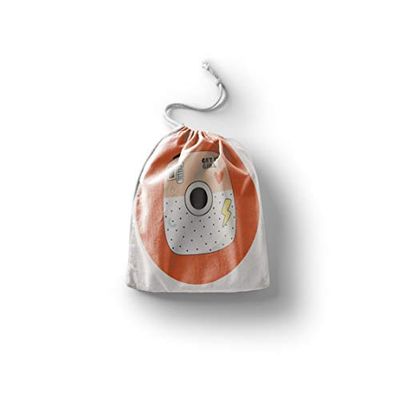Bonamaison Printed Cotton Produce Bag with Drawstring, Reusable Grocery Bag, Biodegradable Eco-Friendly Bags, Travel Pouch, Sachet Bags, Shopping Bag, Eco Friendly, Foldable, Size: 40x50 Cm
