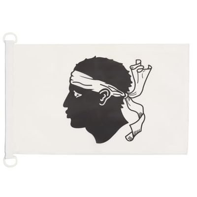 Corsica NAUTICAL Vlag 45x30 cm - Franse regio van Corsica vlaggen 30 x 45 cm - Banier 12x18 in voor boot - AZ FLAG