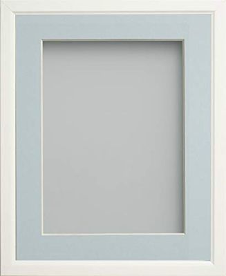Frame Company Drayton Cadre Photo 5 x 5 cm, Plastique, Blanc, A4 Mounted for 9x6-inch Image