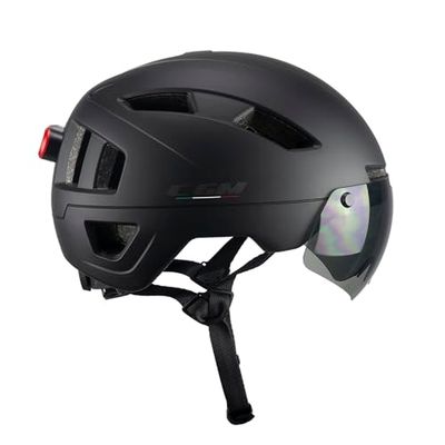 CGM Corsa, Fietshelm voor volwassenen, uniseks, mat zwart, XL (62-63 cm)