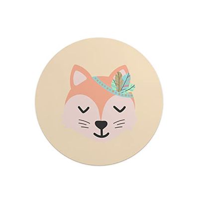 Questo Casa, Round Digital Printed Mouse Pad, Non-Slip Base, for Office and Home, Diameter:22cm