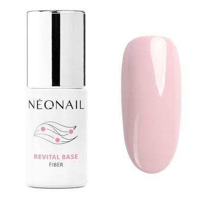 NEONAIL Vernis Semi Permanent Base Coat 7,2 ml Gel UV Semi Permanent Revital Base Fiber Creamy Splash Vernis à Ongles Gel Polish Gel UV Nail Art