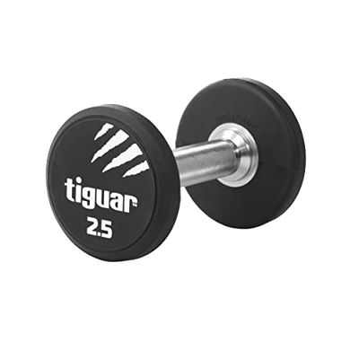 TIGUAR PU dumbbell 2,5 kg TI-WHPU0025 halters, sport, meerkleurig (meerkleurig), eenheidsmaat