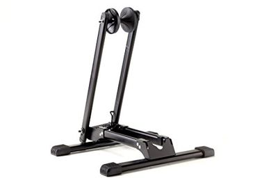 GENERICO Plegable en el Suelo Soporte para Bicicleta, Unisex, Negro, Talla única