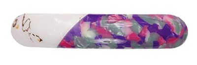 Caravan Hand Made Combination of Celluloid Acetate Marble and Hot Color on 9 cm Automatic Barrette