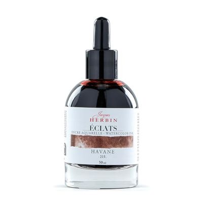 Jacques Herbin 16215TAMZ - Encre Beaux-Arts aquarelle Éclats-Havane 50ml