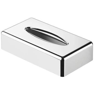 Geesa Suporte para caixa dispensadora de lenços de papel (possível fixação na parede, cromado)