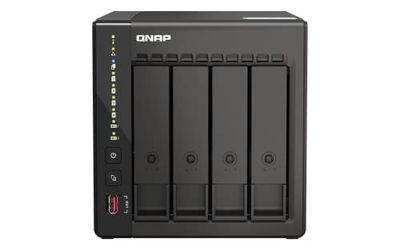 QNAP TS-453E NAS Tower Ethernet/LAN Noir J6412 Black