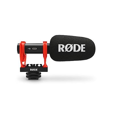RØDE VideoMic GO II Ultra-compacte en Lichtgewicht Shotgun Microfoon met USB Audio voor Filmproductie, Content Creatie, Locatie Opname, Voice Overs, Podcasting en Video Calls