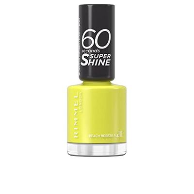 RIMMEL 60 Seconds Super Shine Smalto, Smalto asciugatura rapida, Colore vibrante, A lunga tenuta, 8 ml, 155 Beach Breeze Please